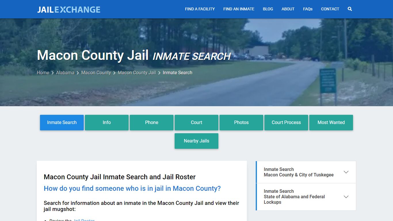 Inmate Search: Roster & Mugshots - Macon County Jail, AL